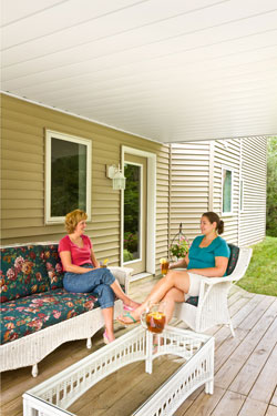 under deck drain system